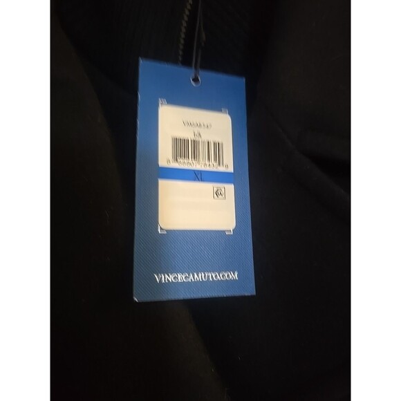 VINCE CAMUTO MEN CLASSIC WOOL BLEND BLACK Coat (VM6AB547) SIZE XL - Picture 3 of 9